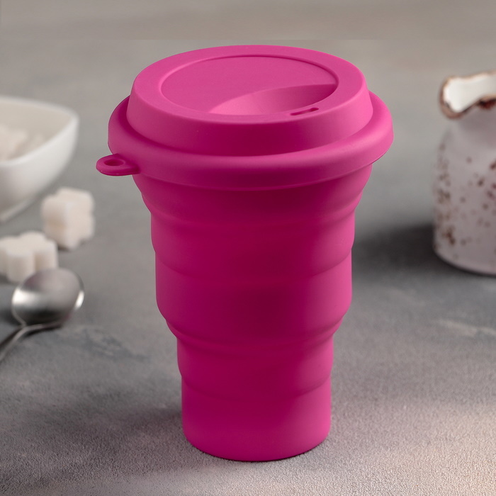 Стакан складной силиконовый с крышкой 470 мл
Стакан складной силиконовый с крышкой 470 мл