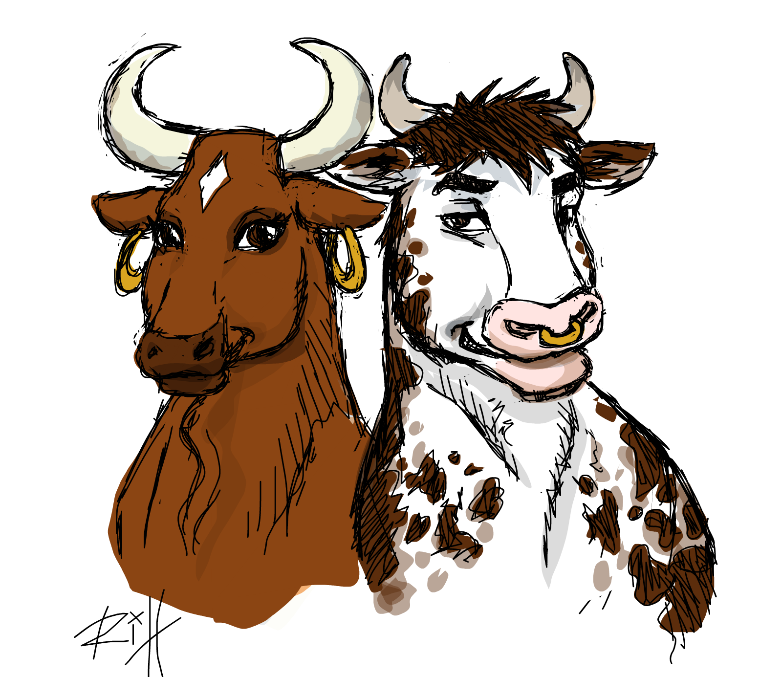 Год быка детям. Корова и бык. Корова рисунок. Две коровы. Мультяшные коровы.
