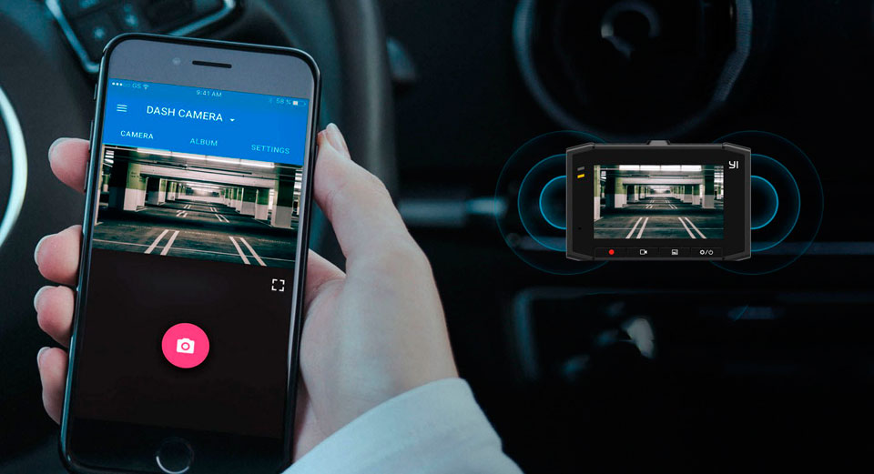 YI Smart Car Ultra International Edition синхронизация со смартфоном