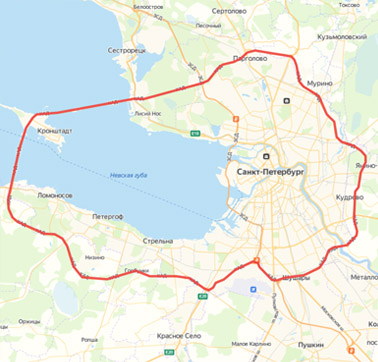*Логистические границы Санкт-Петербурга