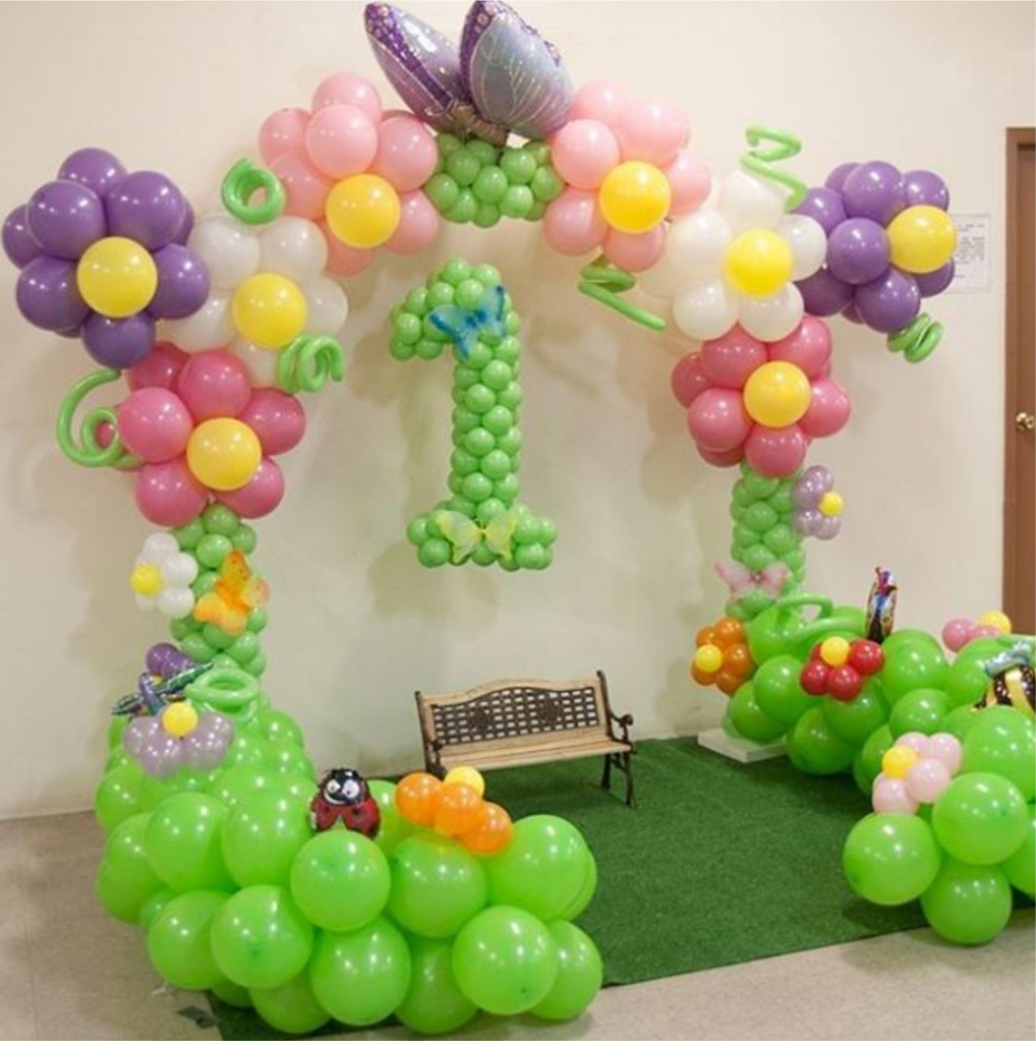 оформление зала на день рождения на 1 год