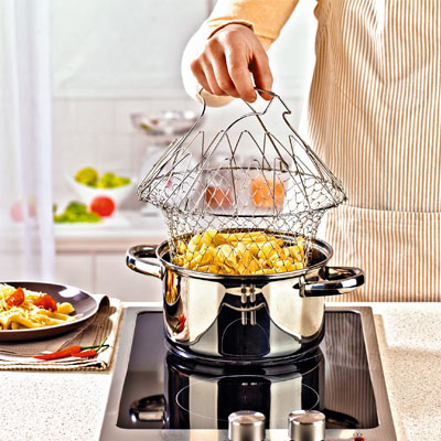 Складная корзина решетка для приготовления пищи Chef basket - Шеф баскет
