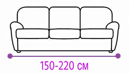 Размер дивана на 2 места стандарт