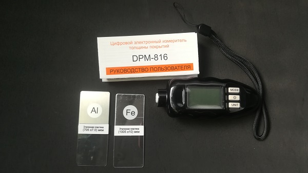 Комплектация толщиномера для краски Carsys DPM816 pro