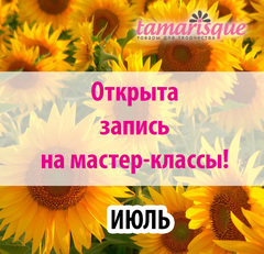 Запись на мастер-классы в июле!