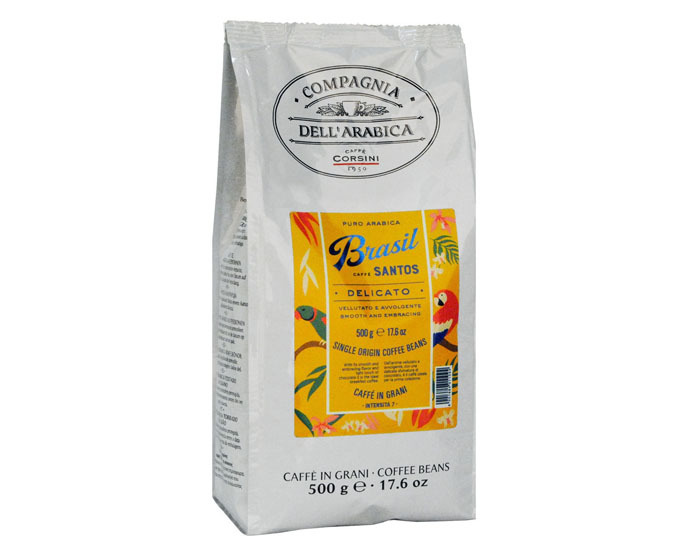 

Кофе в зернах Compagnia Dell`Arabica Brasil Santos, 500 г (Компания Дель Арабика)