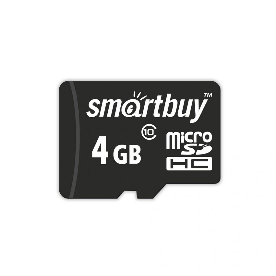 Карта памяти Micro-SD 4 GB Smart Buy Class 10 без адаптера