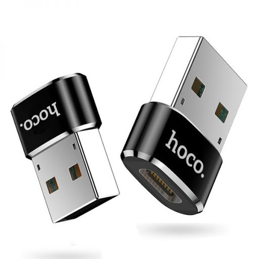 Переходник OTG Type-C на USB 5A HOCO UA6 (Черный)
