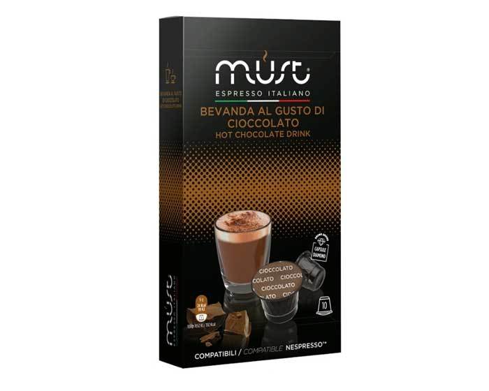 

Какао в капсулах Must Cioccolato, 10 капсул для кофемашин Nespresso (Маст)