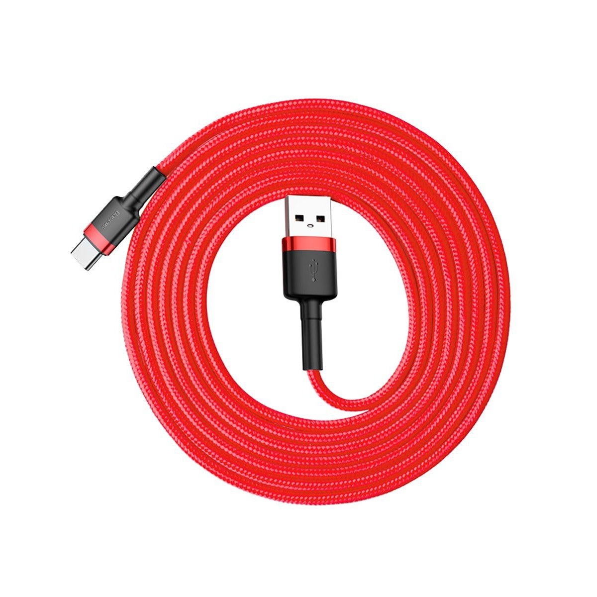 Кабель USB/Type-C 2A Baseus Cafule (CATKLF-C09) 200 см (Красно-черный)