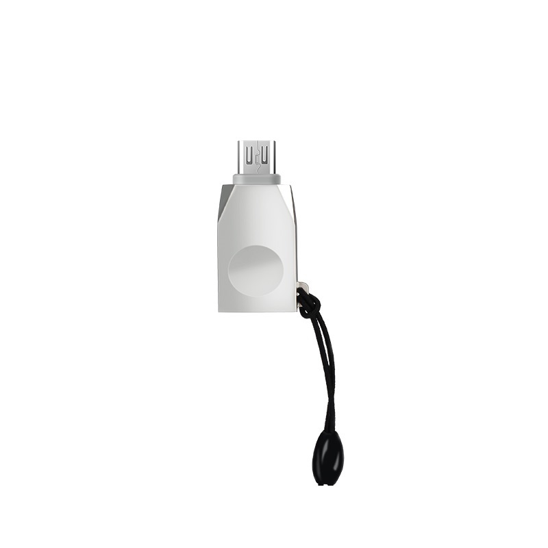 Переходник Micro USB на USB Hoco UA10 (Серый)