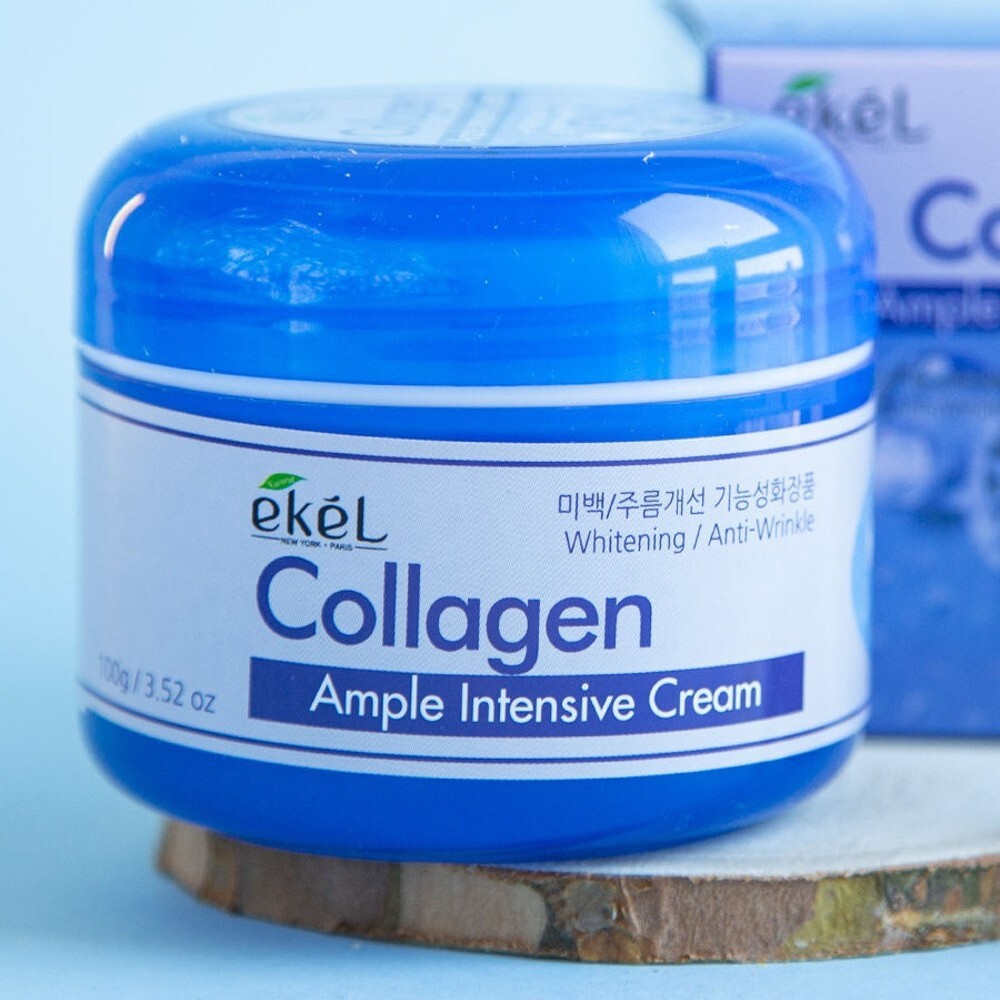 Осветляющий ампульный крем для лица с коллагеном Ekel Ample Intensive Cream Collagen