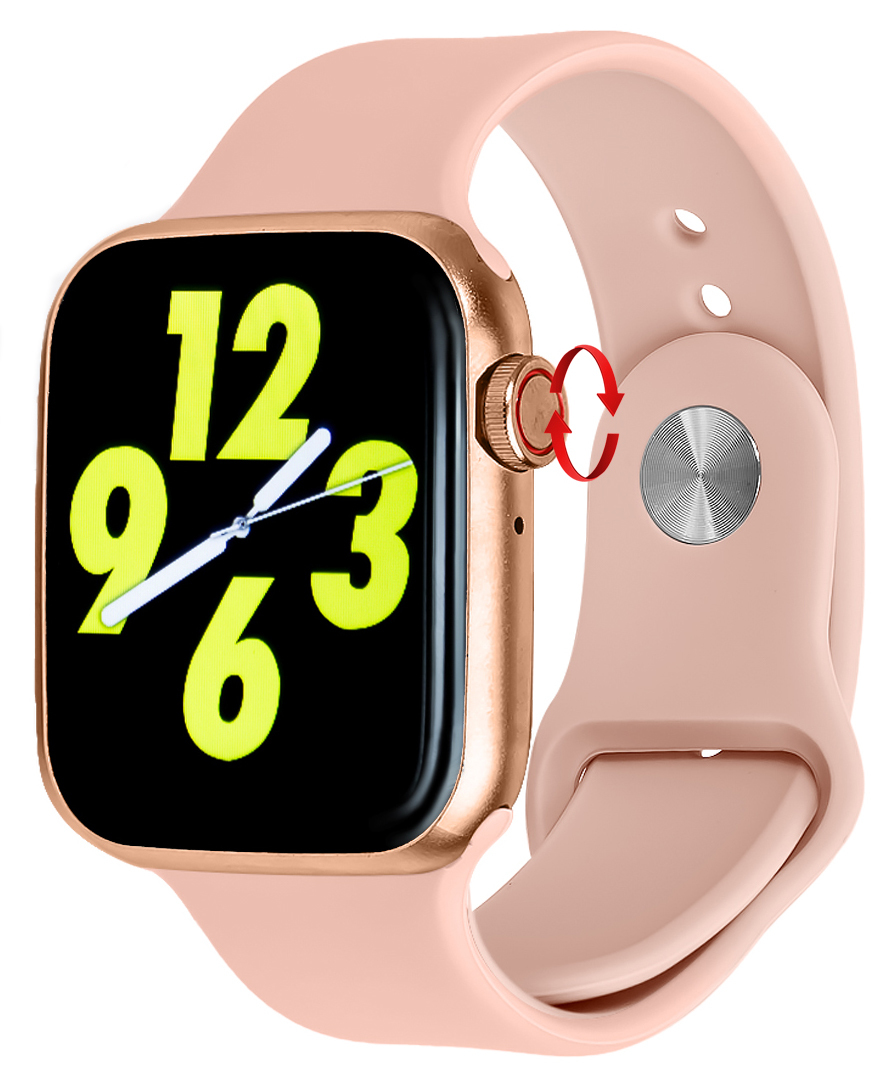 Водонепроницаемые (IP68) умные часы Smart Watch W26 Plus (Розовый)