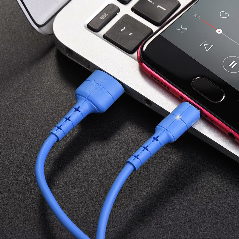 Кабель USB/Micro-USB 2А HOCO X30 Star 120 см (Синий)