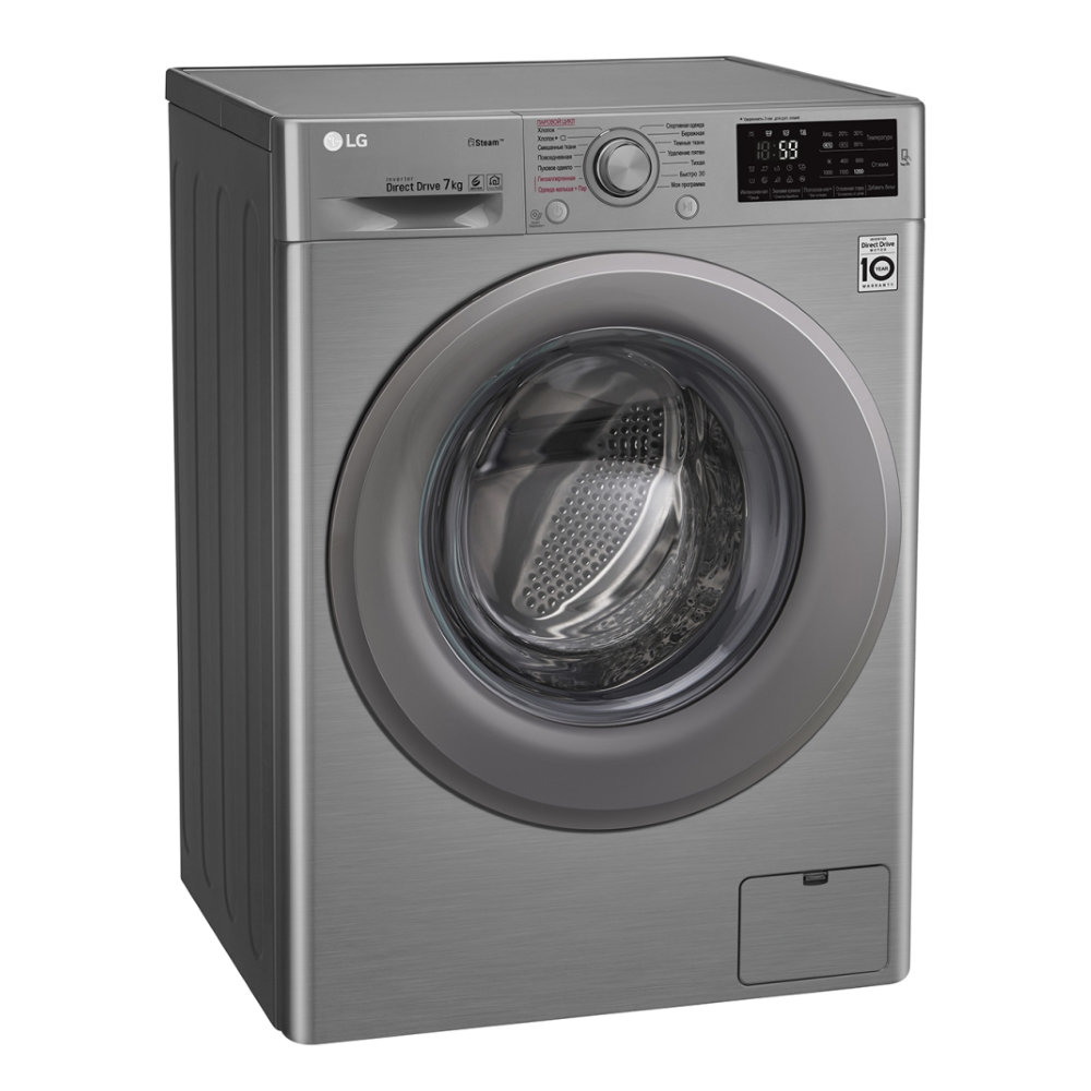Узкая стиральная машина LG с функцией пара Steam F2M5HS7S