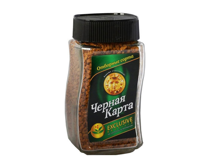 

Кофе растворимый Черная карта Brasilia Exclusive, 190 г стеклянная банка