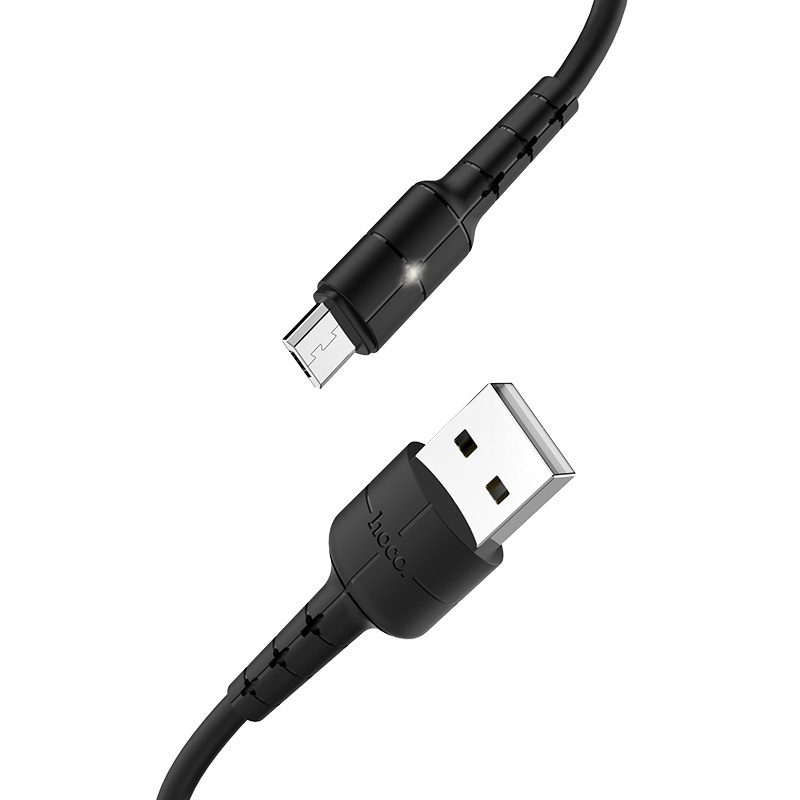 Кабель USB/Micro-USB 2А HOCO X30 Star 120 см (Черный)