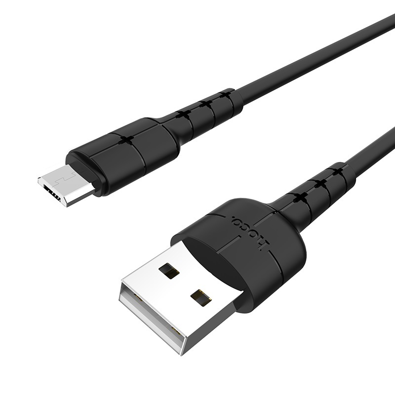 Кабель USB/Micro-USB 2А HOCO X30 Star 120 см (Черный)