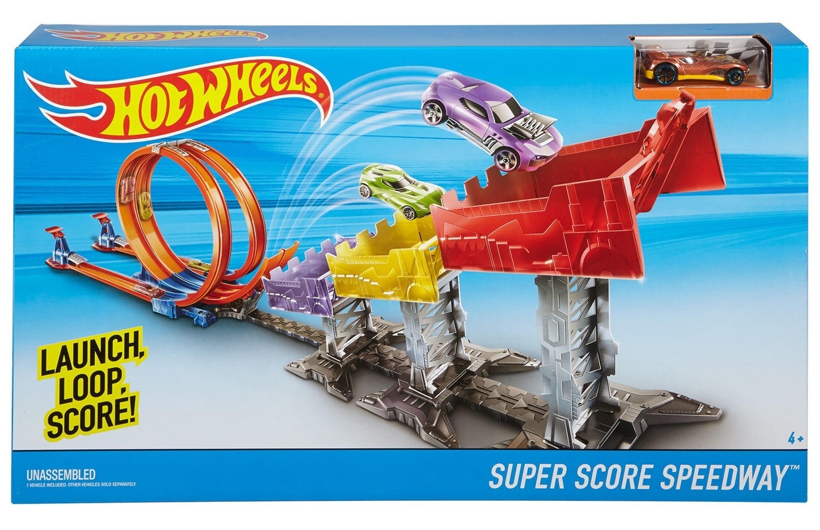 Игрушка Hot wheels гоночная трасса 1 машинка (887961221381)