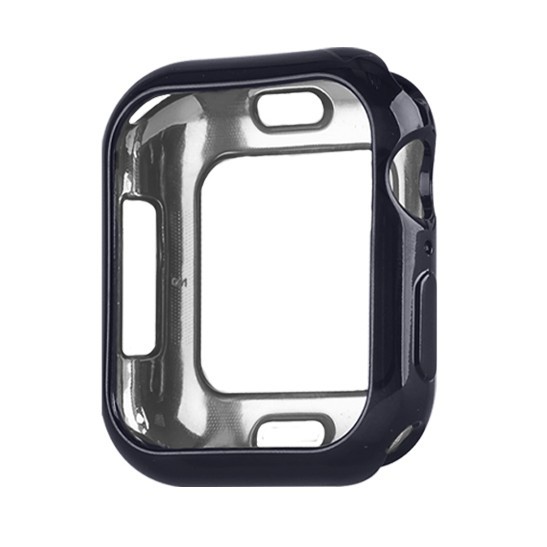 Силиконовый чехол Gloss Case для Apple Watch 40 мм (Черный)