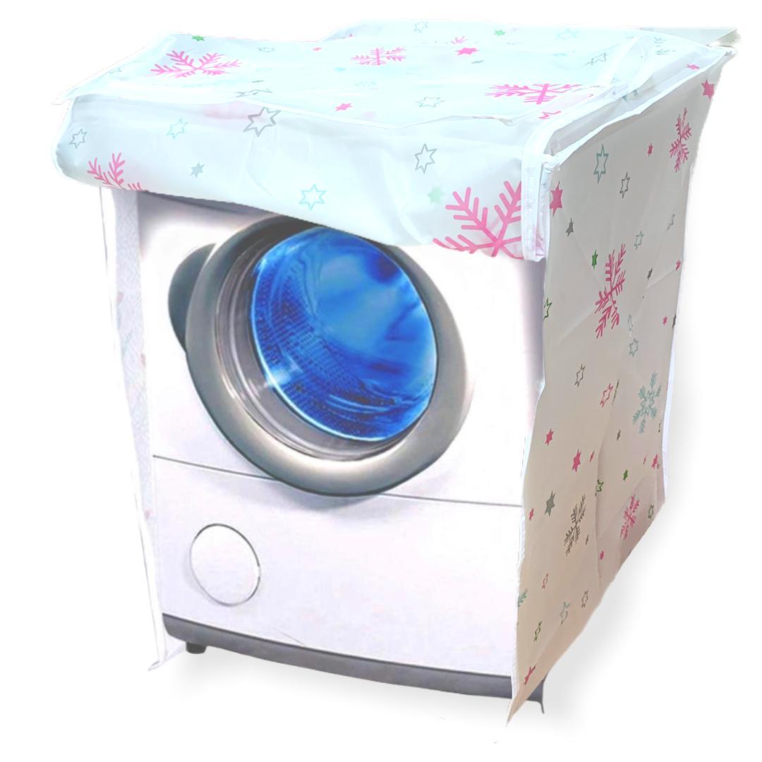 

Чехол для стиральной машины с горизонтальной загрузкой на молнии 58*62*85 см Снежинки