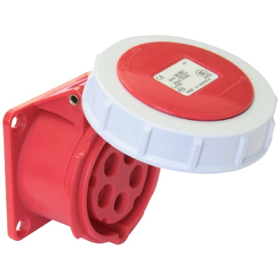 Розетка скрытой установки IP67 125А 3Р+РЕ+N 380В TDM