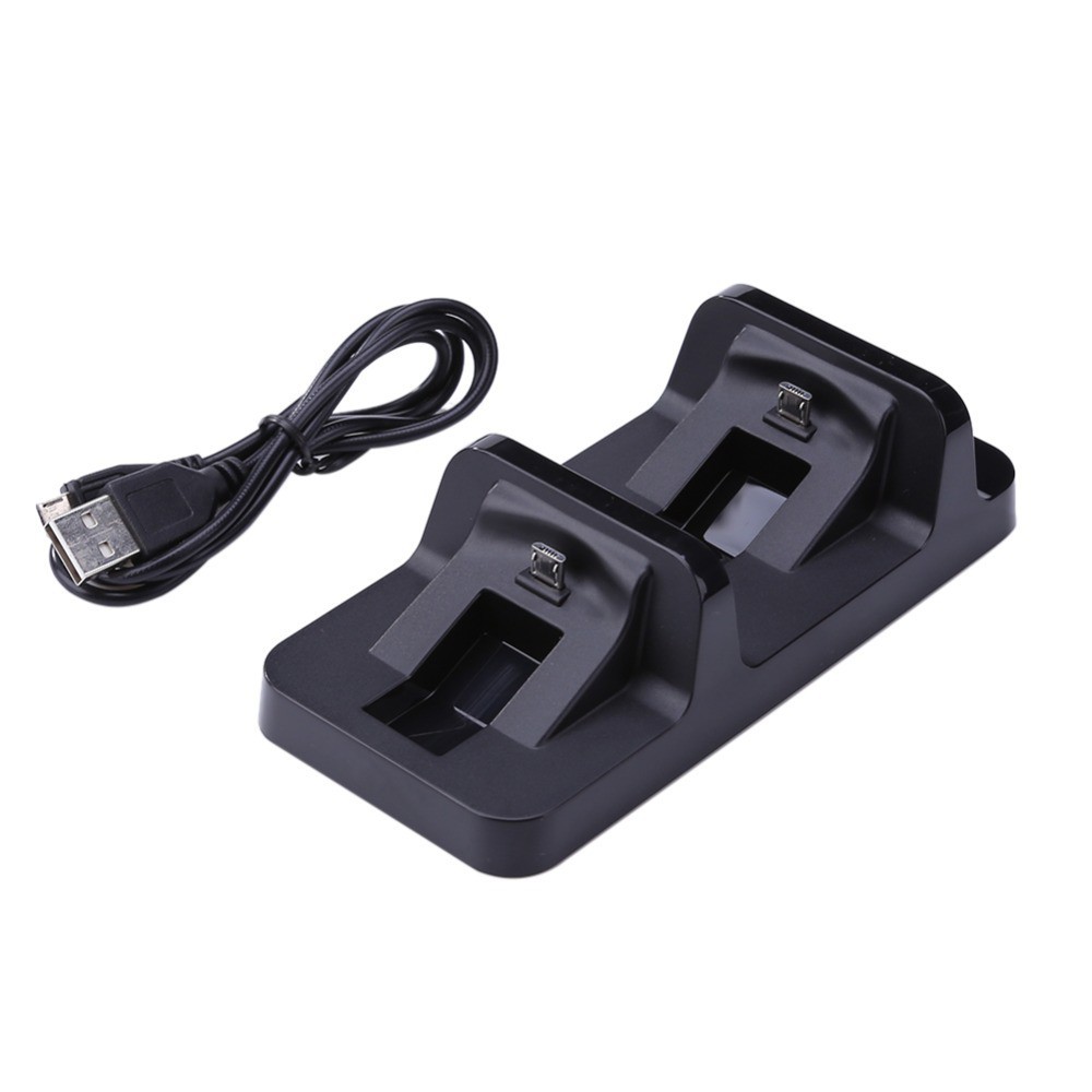 Зарядная станция для 2-х геймпадов DOBE Dual Charging Dock PS4 Черный