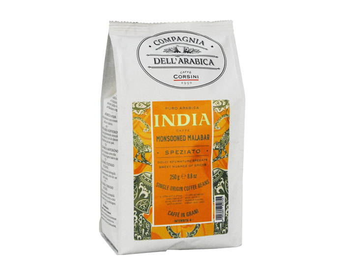 

Кофе в зернах Compagnia Dell`Arabica India Monsooned Malabar, 250 г (Компания Дель Арабика)