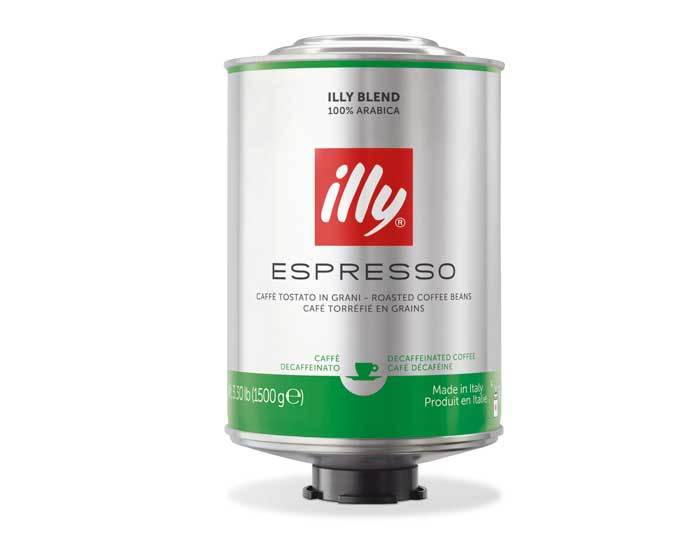 Кофе в зернах Illy Caffe Espresso декофеиновый, 1.5 кг (Илли)