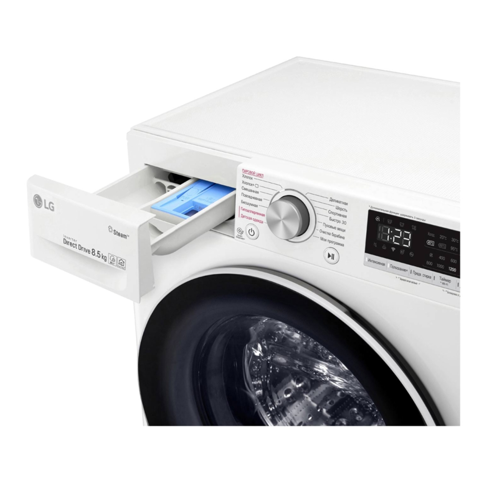 Узкая стиральная машина LG AI DD F2V5GS0W фото 6