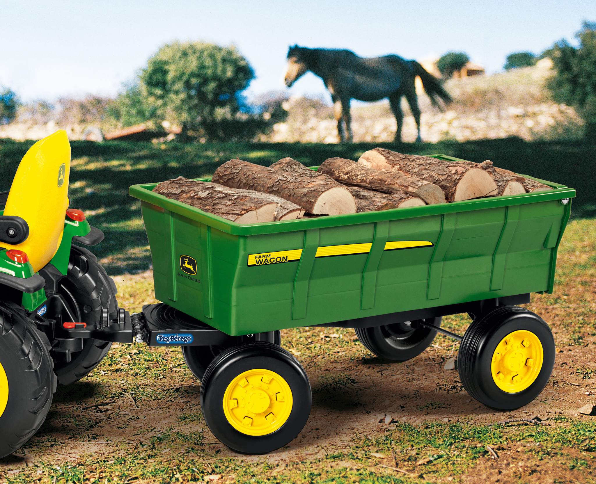 peg perego john deere farm wagon