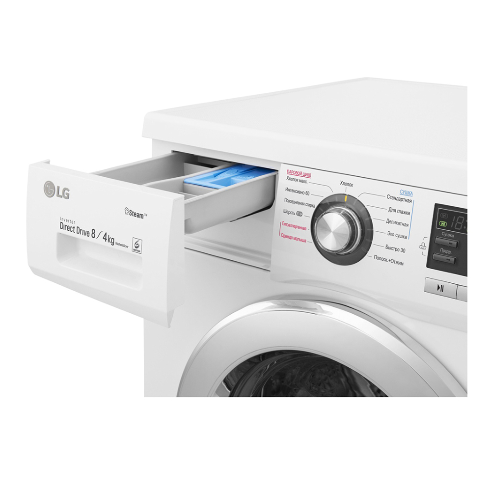 Стиральная машина LG с функцией пара Steam F1496ADS3