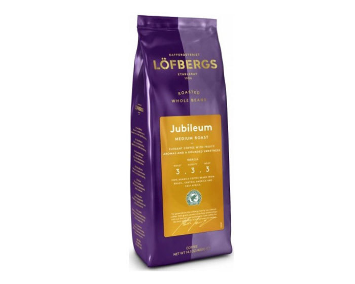 

Кофе в зернах Lofbergs Jubileum, 400 г (Лофбергс)