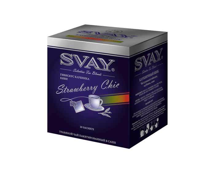 

Чай Гибискус Svay Strawberry Chic, 20 пак/уп, 2 г (Свэй)