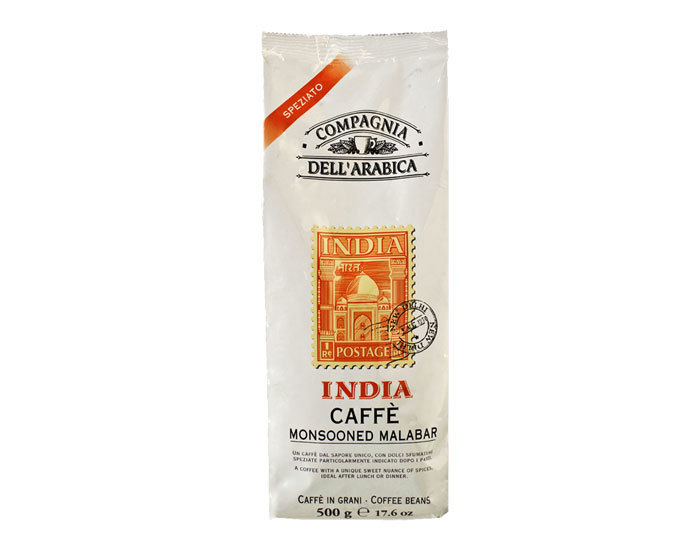 

Кофе в зернах Compagnia Dell`Arabica India Monsooned Malabar, 500 г (Компания Дель Арабика)