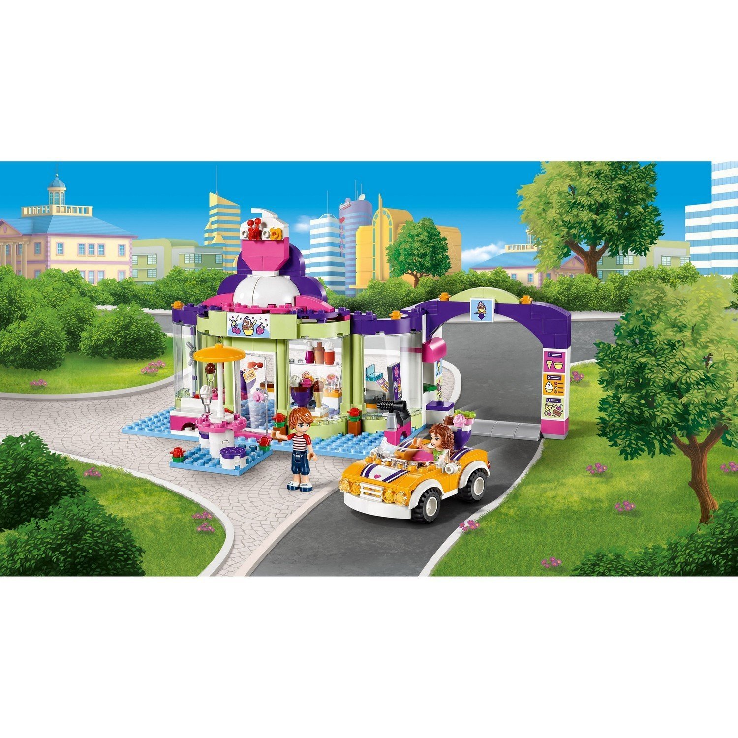 lego friends frozen yogurt shop