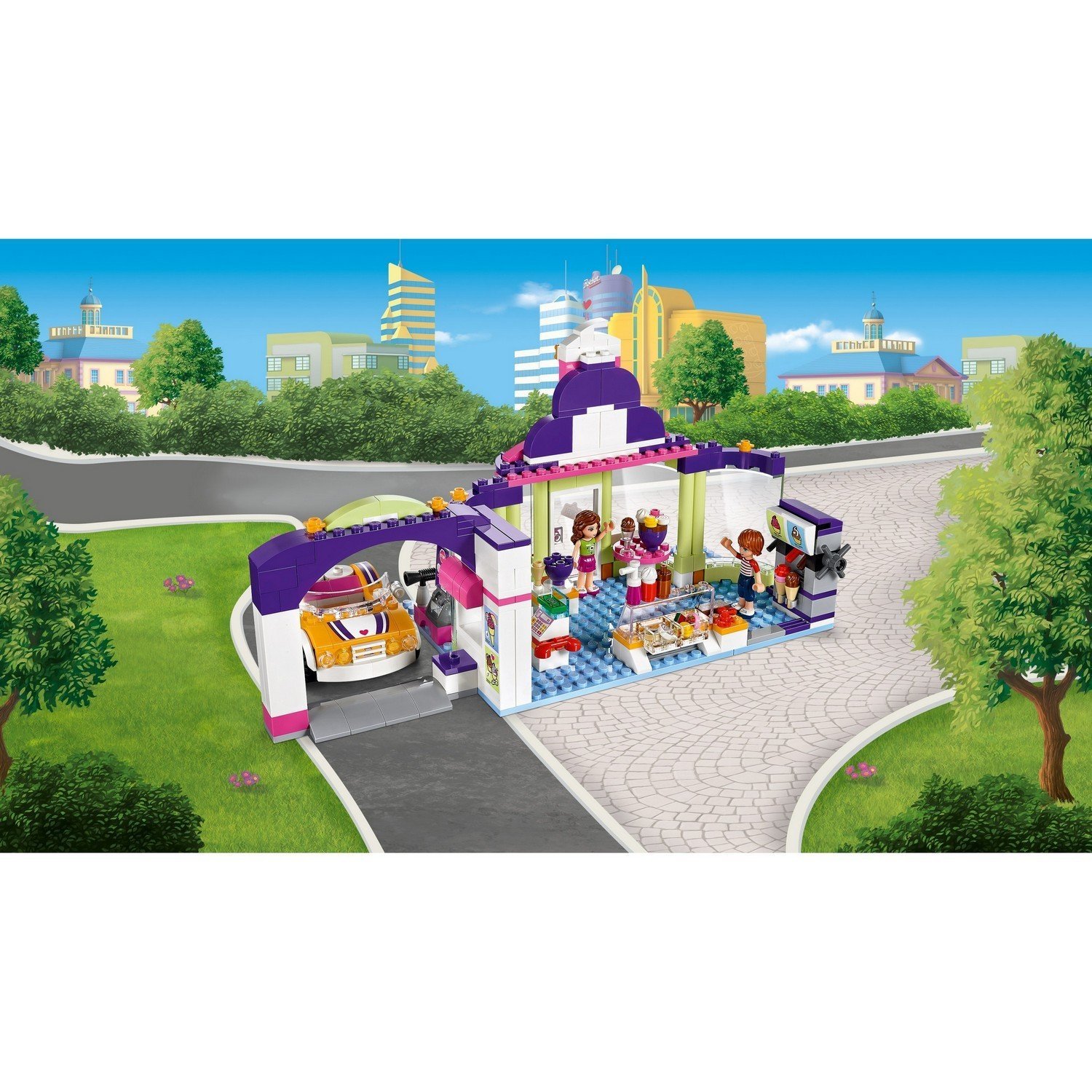 lego friends frozen yogurt shop