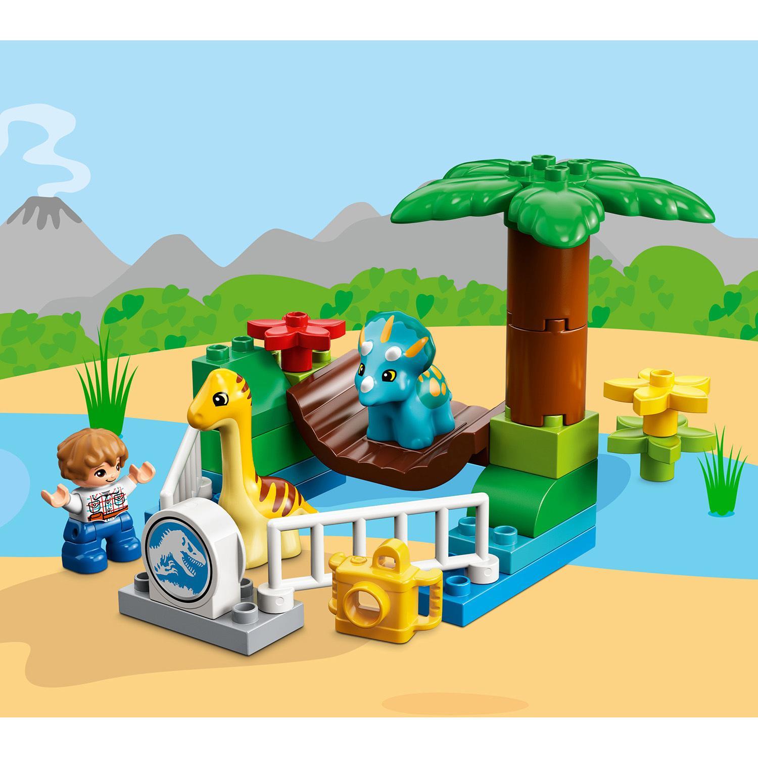 lego jurassic world petting zoo