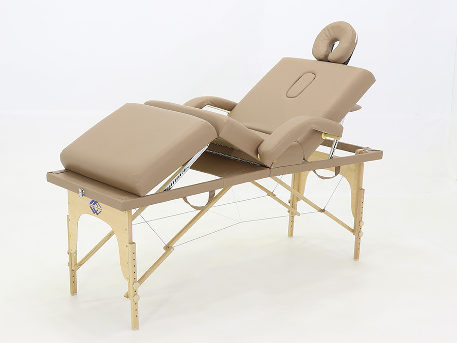

Складной массажный стол Med-Mos JF-Tapered (МСТ-141), бук, 4-секционный, с регулировкой высоты