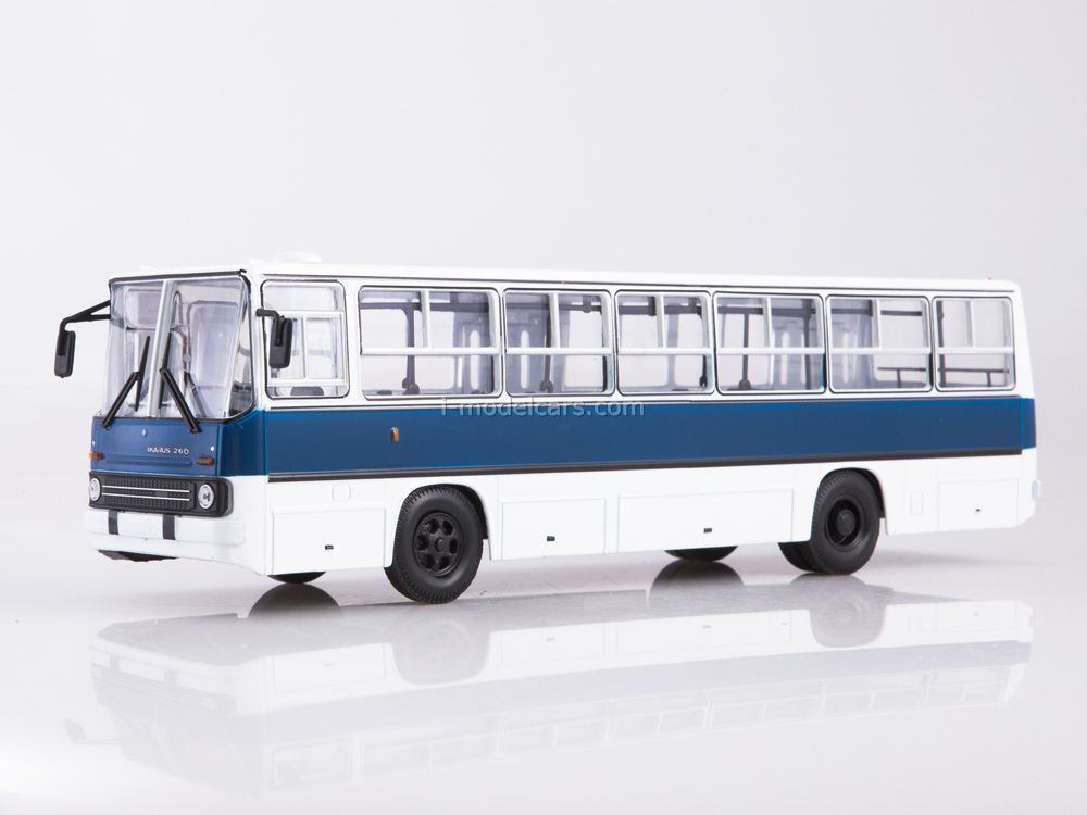 Series /'Buses of the USSR/' MODIMO Nr.4 1971 Yellow 1:43 Ikarus-260