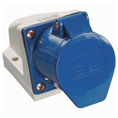 Розетка 123 стационарная 2Р+РЕ 32А 220В IP44 TDM