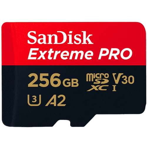 

Карта памяти microSDXC 256GB SanDisk Class 10 UHS-I A2 C10 V30 U3 Extreme Pro