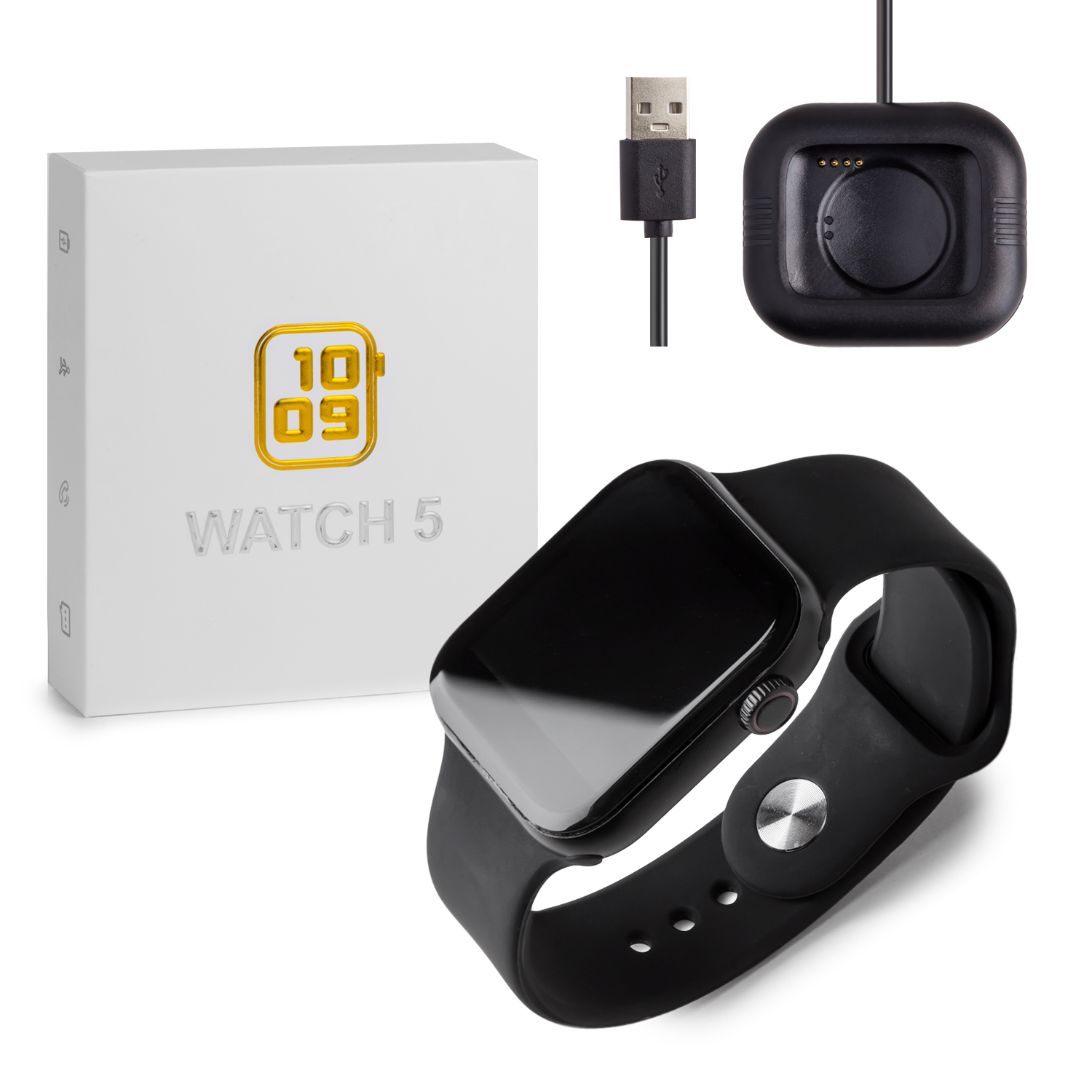 Умные часы Smart Watch T5 Plus (Черный)
