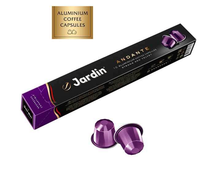 

Кофе в капсулах Jardin Andante, 10 капсул для кофемашин Nespresso (Жардин)