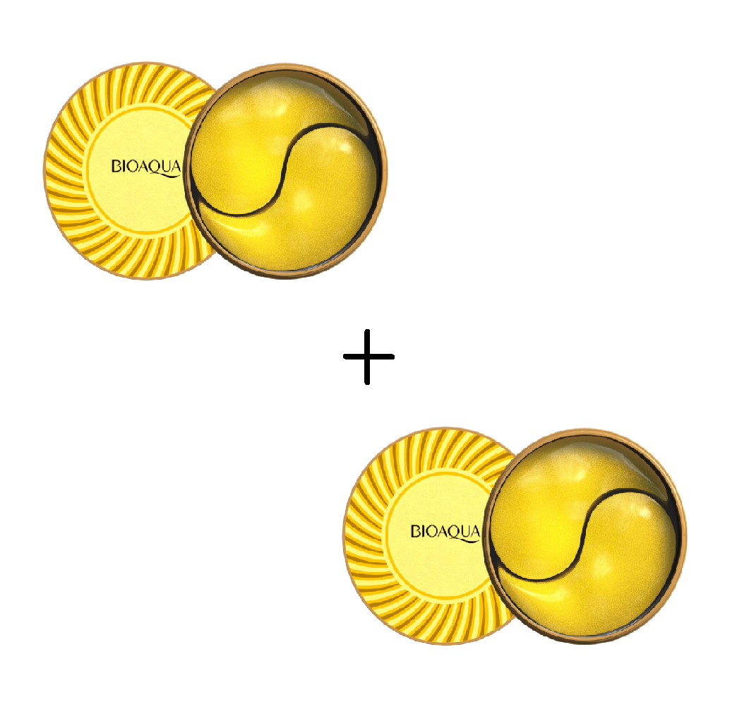 

2 по цене 1 - Мега набор из патчей BIOAQUA с частичками золота