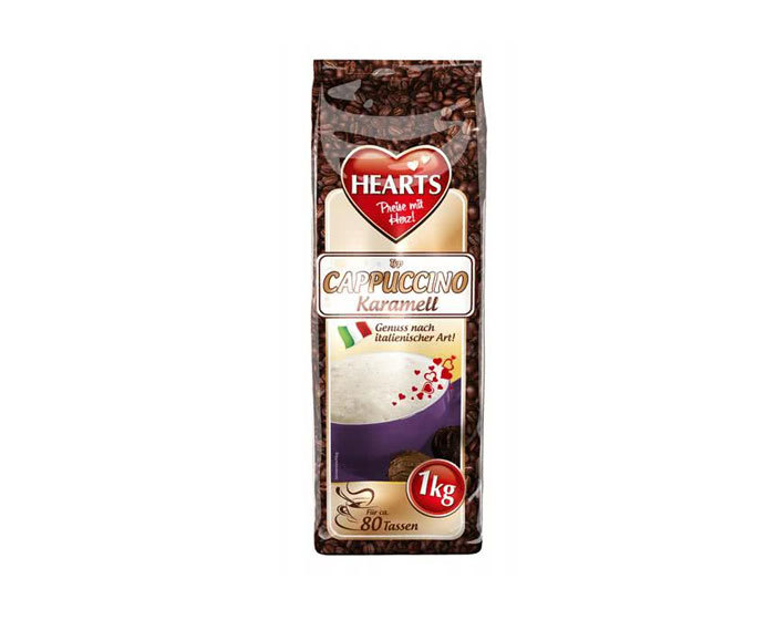 

Кофейный напиток Hearts Cappuccino Caramel, 1 кг (Хартс)