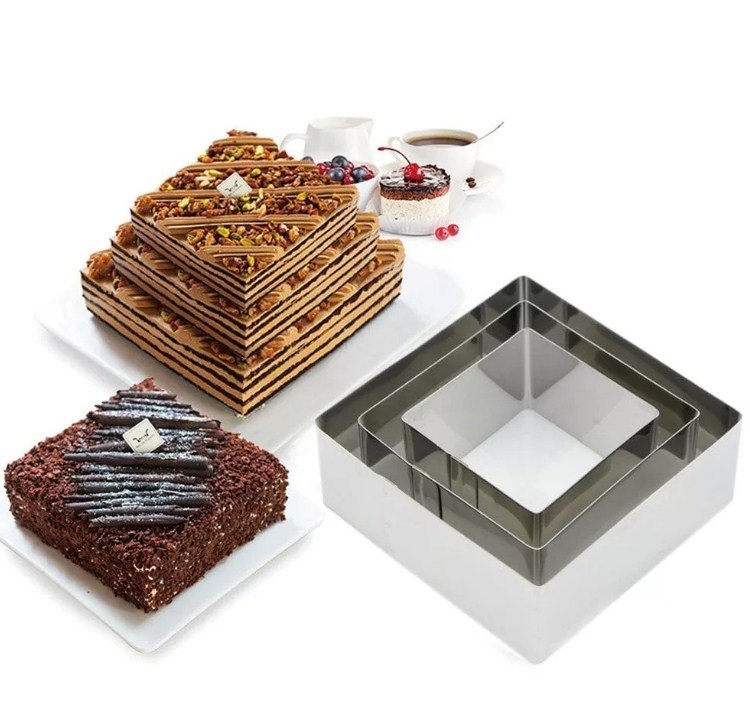 

Набор для выпечки Cake Baking Tool, квадрат 3 штуки