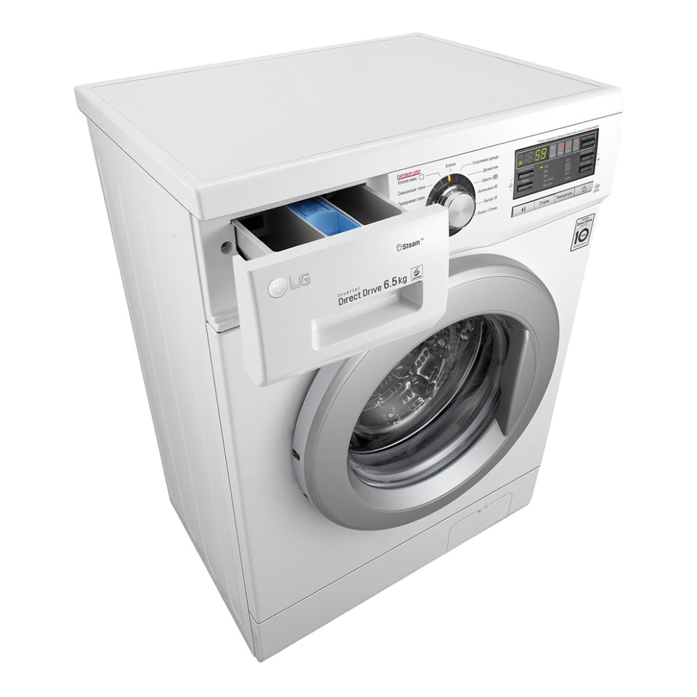 Узкая стиральная машина LG с функцией пара Steam F12M7WDS1