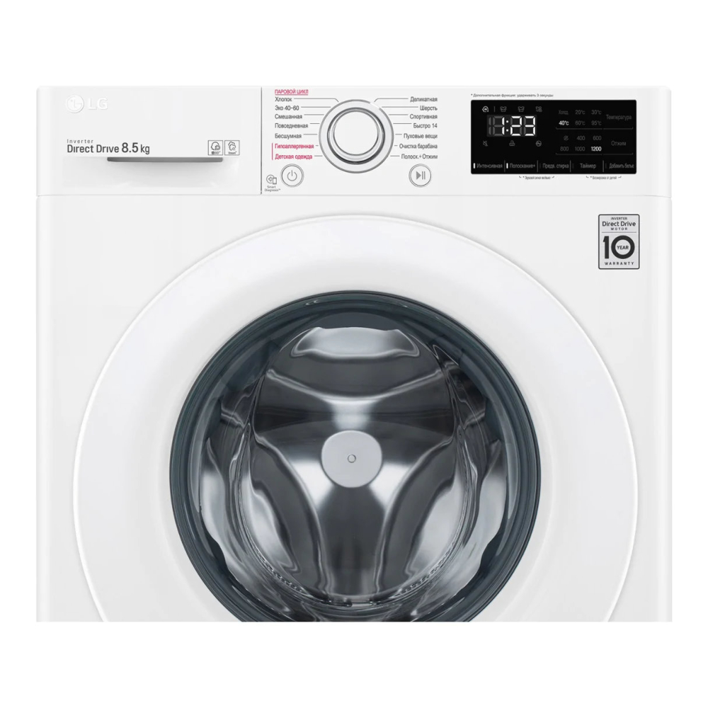 Узкая стиральная машина LG AI DD F2V3GS3W фото 6