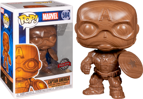 Captain America Wood Deco Special Edition Funko Pop! || Деревянный Капитан Америка